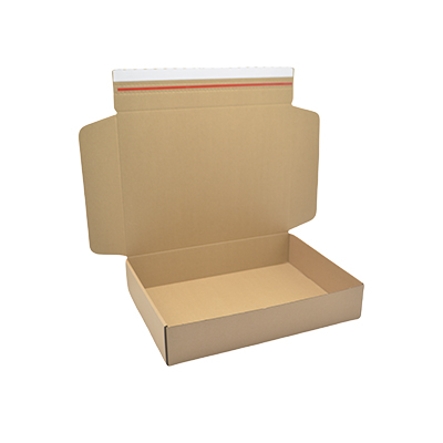 Carton d'expédition avec bande adhésive brun 40 x 30 x 8 cm - Boîte carton - Lot de 20 - Cartons d'expédition, Boîtes carton-1