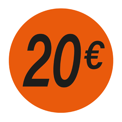 Gommettes adhésives 20€ - Pastilles adhésives Soldes
