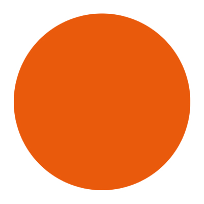 Pastille adhésive promo neutre rond ø 36 mm, Orange fluo - Sticker promo - Lot de 500 - Gommettes de couleur