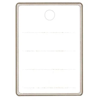 Étiquettes textiles à trou - Étiquettes à trou