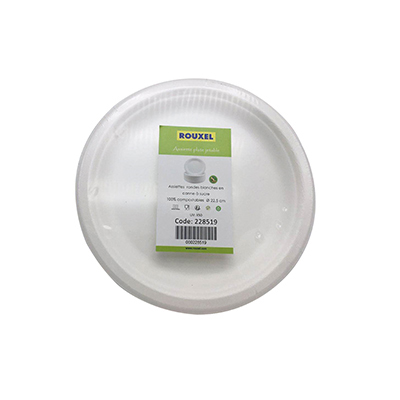 Assiette jetable - Vaisselle biodégradable et compostable-1