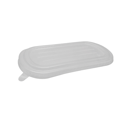 Couvercle transparent pour boîtes à compartiments 24 x 13,5 x 1,1 cm - Paquet de 50 - Boites snacking