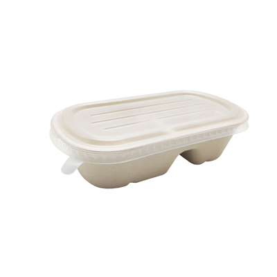 Couvercle transparent pour boîtes à compartiments 24 x 13,5 x 1,1 cm - Paquet de 50 - Boites snacking-2