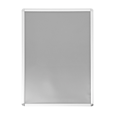Cadre clic clac aluminium - Cadre clipsable - A1 - gris - angles arrondis - Porte-visuels muraux - à suspendre