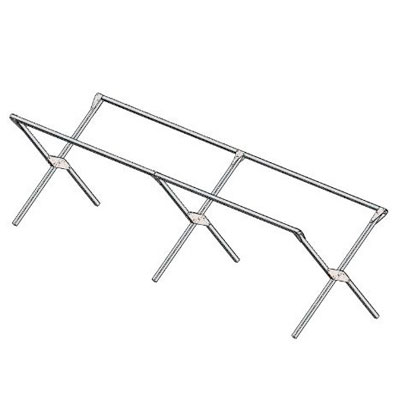 Table pliante de marché 3 niveaux aluminium 150 x 100 x 90 cm - Etalages de marché