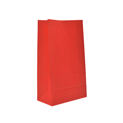 Pochette cadeau SOS kraft rouge 13x8x24 cm 70 g/m² - Paquet de 250 - Pochettes SOS kraft