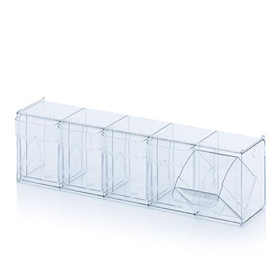 Bac 5 tiroirs basculants 60 x 13,3 x 16,4 cm - Blocs tiroirs-1