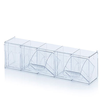 Bac 5 tiroirs basculants 60 x 13,3 x 16,4 cm - Blocs tiroirs-2