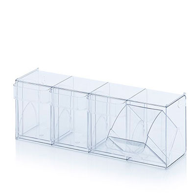 Bac 4 tiroirs basculants 60 x 16,8 x 20,7 cm - Blocs tiroirs-1