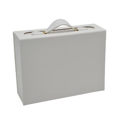 Boites cadeaux carton blanches grand format avec poignée 33x25x12cm – Paquet de 5 - Boites carton avec poignée-1