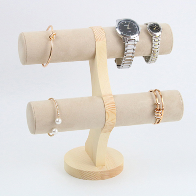 Présentoir à bracelets 2 niveaux - Présentoirs bracelets et montres-1