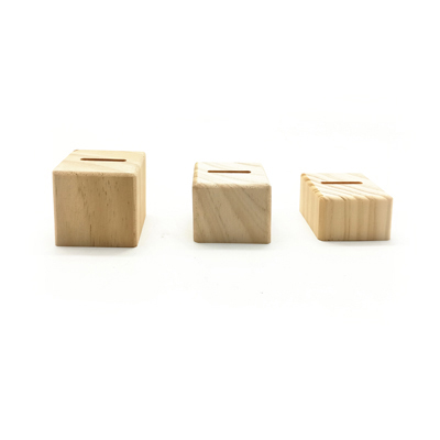 Cubes rectangles en bois porte-bagues - Présentoirs bagues-1