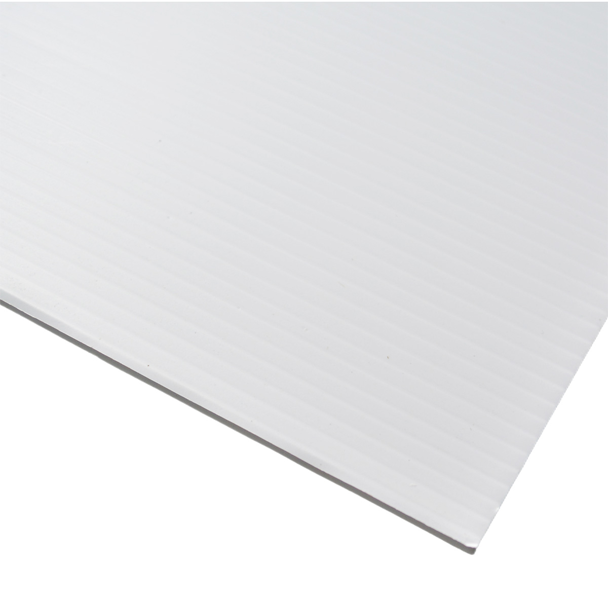 Plaque polypropylène alvéolaire Blanche 80x120cm 3mm – 600g/m² – Unité - Plaques alvéolaires