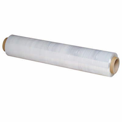 Film étirable manuel tri-couches transparent 17 microns 45 cm x 270 m - Films étirables manuels