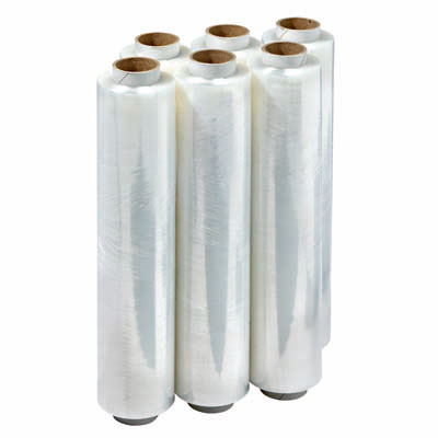 Film étirable manuel tri-couches transparent 15 microns 45 cm x 270 m - Films étirables manuels