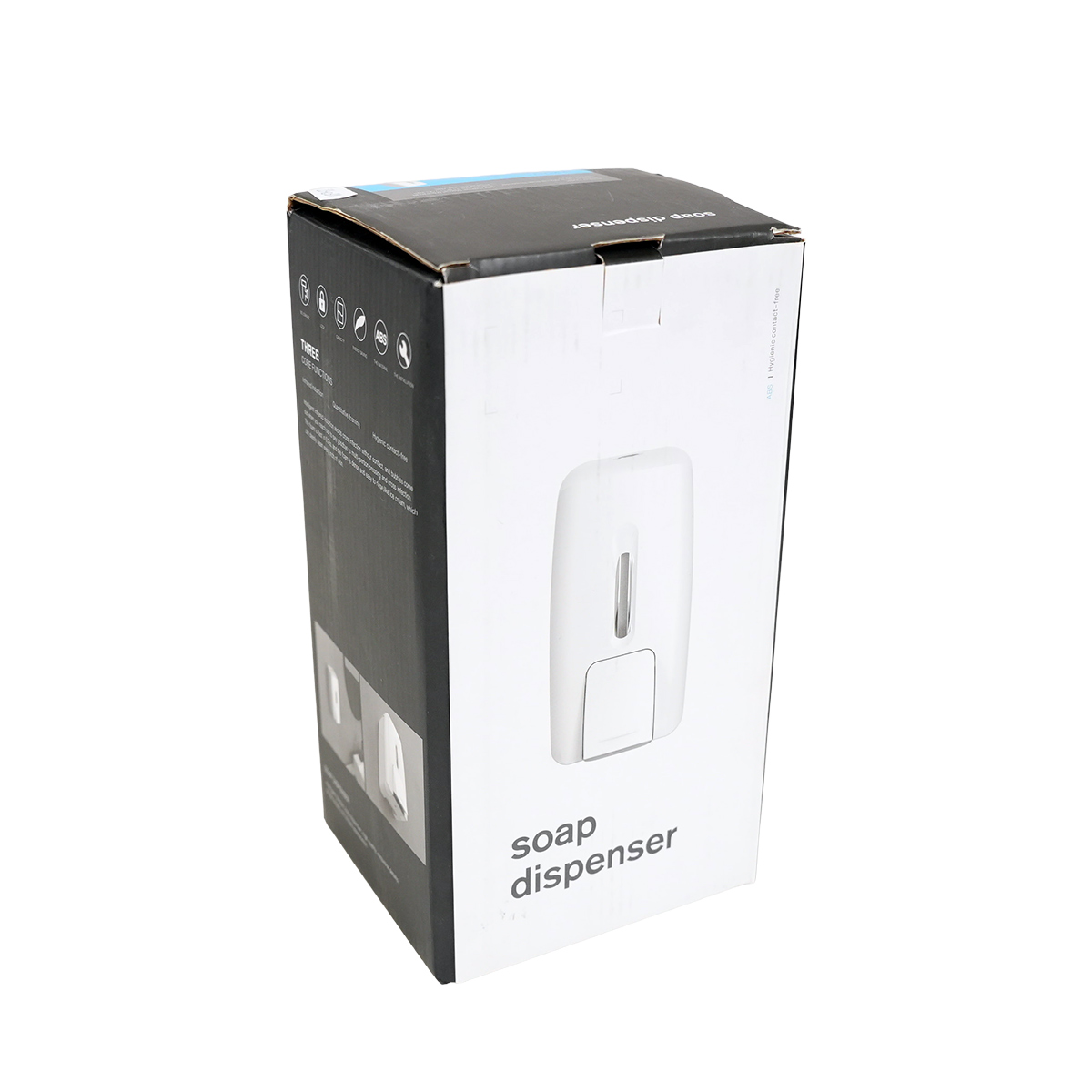 Distributeur de savon liquide mural professionnel ABS 800ml blanc - Distributeur de savon-6