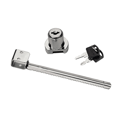 Serrure crémaillère de vitrine - Vitrines tablettes fixes