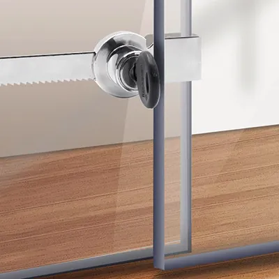 Serrure crémaillère de vitrine - Vitrines tablettes fixes-1