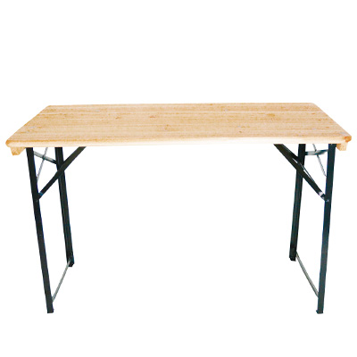 Table brasserie pliante bois / métal 116 x 60 x 75 cm - Tables pliantes traiteurs