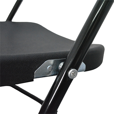 Chaise pliante noire polypropylène / métal 45 x 43 x 81 cm - Chaises d'intérieur-1