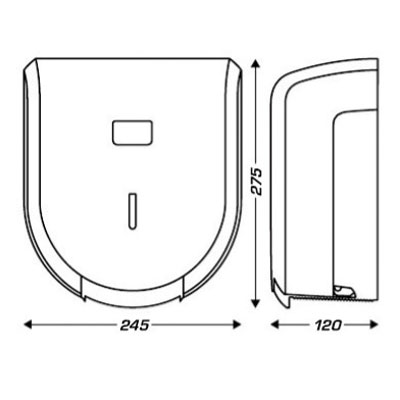 Distributeur papier toilette - Dévidoirs hygiène-1