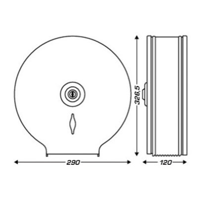 Distributeur papier toilette - Dévidoirs hygiène-1