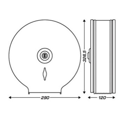 Distributeur papier toilette - Dévidoirs hygiène-1