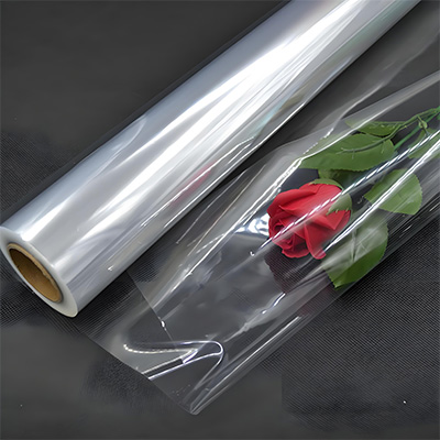 Film fleuriste - Film polypropylène transparent neutre 35µ 35 cm x 120 m - Films polypropylène neutres-2