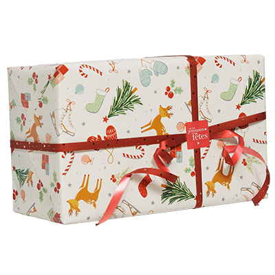 Papier cadeau Hiver enchanté - Papiers cadeaux à motifs-2