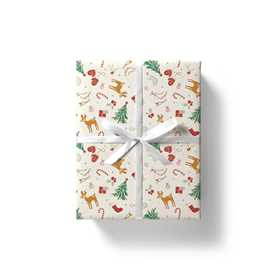Papier cadeau Hiver enchanté multicolore 70 cm x 50 m 80 g/m² - Papier cadeaux couchés à motifs-4