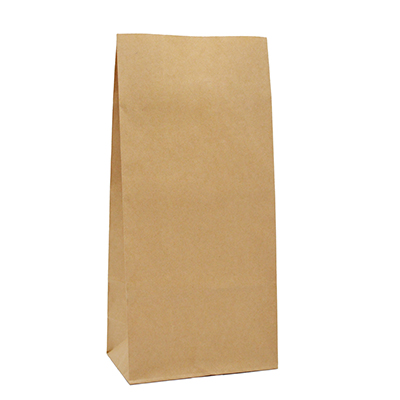 Sac SOS kraft brun 15 + 8,5 x 32 cm, paquet de 250 - Sacs SOS