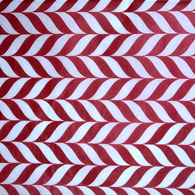 Papier de soie rouge et blanc 17g/m²  50x70 cm – Paquet de 120 feuilles - Papiers de soie