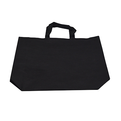 Sac cabas polypropylène non tissé noir 40+10x30 cm - Sacs non tissés-1