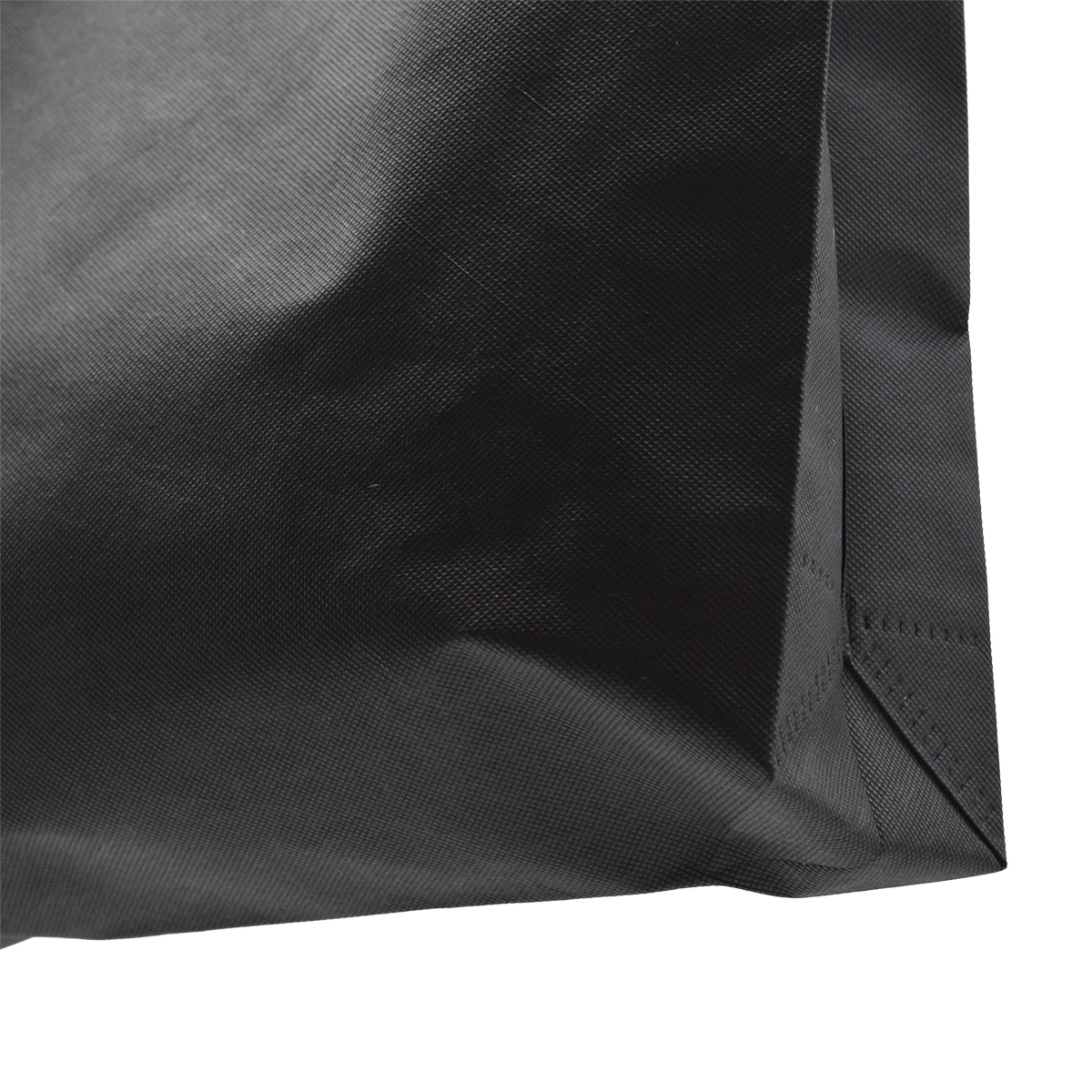 Sac cabas polypropylène non tissé noir 40+10x30 cm - Sacs non tissés-4