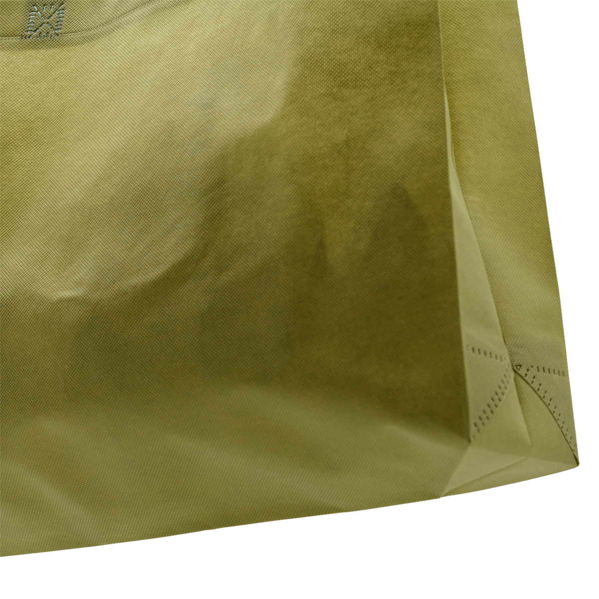 Sac cabas polypropylène non tissé kaki 40+10x30 cm - Sacs non tissés-4