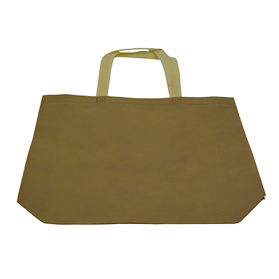 Sac cabas polypropylène non tissé écru 40+10x30 cm - Sacs non tissés-1