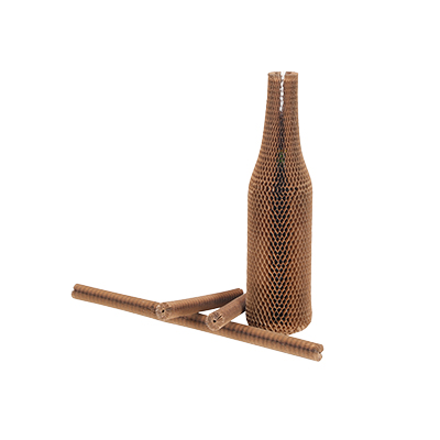 Manchon en papier alvéolé brun 70 g/㎡ – H 22 cm – Paquet de 50 - Protection colis, Calage colis