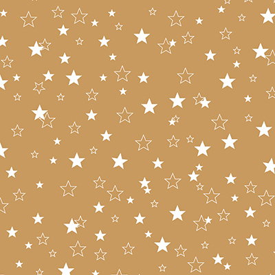 Papier cadeau kraft brun étoiles blanches 70 cm x 50 m 80 g/m² – Le rouleau - Papiers cadeaux kraft à motifs