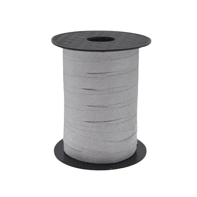Bolduc argent pailleté 10 mm x 100 m polypropylène - Bolducs unis