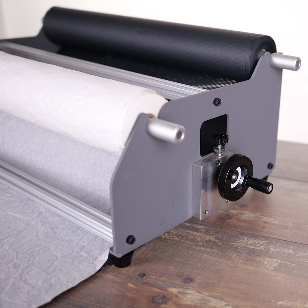 Dérouleur papier de comptoir 2 rouleaux 50 cm à poser - Dévidoirs papiers cadeaux et bolducs-2