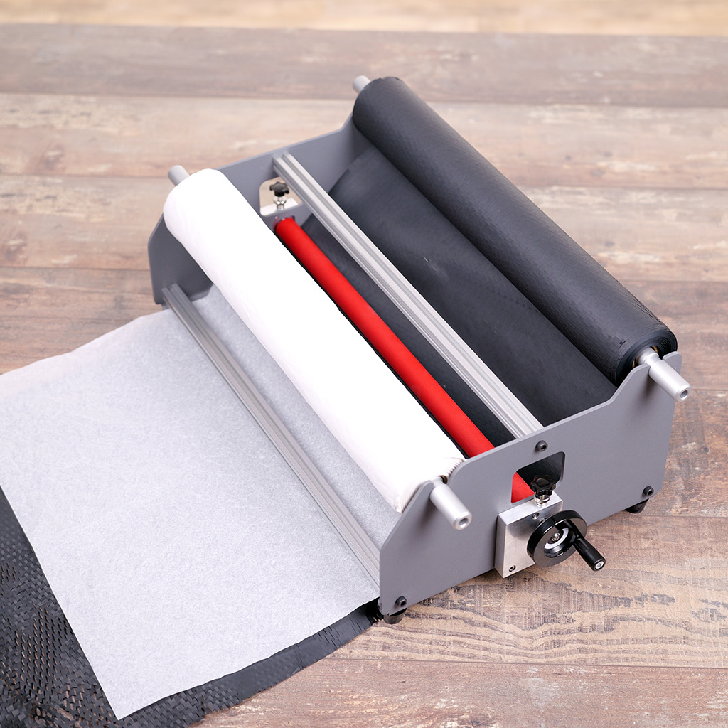 Dérouleur papier de comptoir 2 rouleaux 50 cm à poser - Dévidoirs papiers cadeaux et bolducs-3