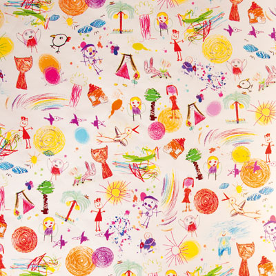 Papier cadeau Kid - Multicolore - 70 cm x 100 m - Le rouleau - Papiers cadeaux enfants
