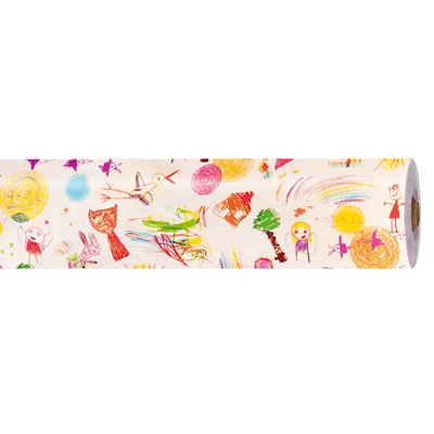 Papier cadeau Kid - Multicolore - 70 cm x 100 m - Le rouleau - Papiers cadeaux enfants-1
