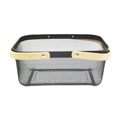 Panier libre-service métal mesh rectangle - 13 litres - Paniers libre-service et chariots-2