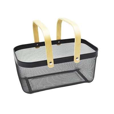 Panier libre-service métal mesh rectangle - 13 litres - Paniers libre-service et chariots-3