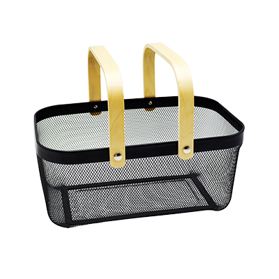 Panier libre-service métal mesh rectangle - 13 litres - Paniers libre-service et chariots-4