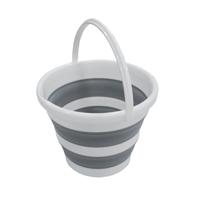 Seau pliable 12L avec poignée ergonomique plastique blanc / gris - Lavage sols