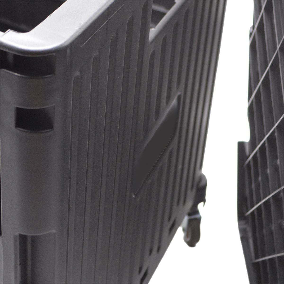 Bac pliant 53 L avec roulettes et poignée télescopique – chariot caisse mobile - Porte-blocs et Porte-documents-2