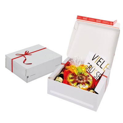 Boîtes postale cadeau avec noeud rouge - Boîtages cadeaux sélection de Noël-1