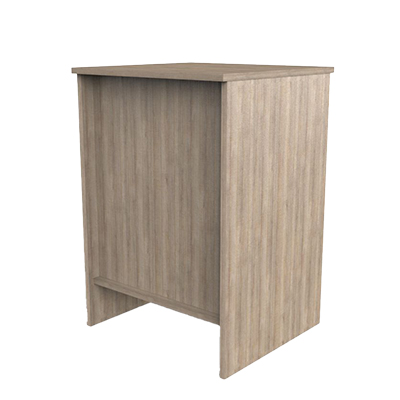 Comptoir d'accueil chêne authentique gris 60 x 52 x 88 cm - Comptoirs One